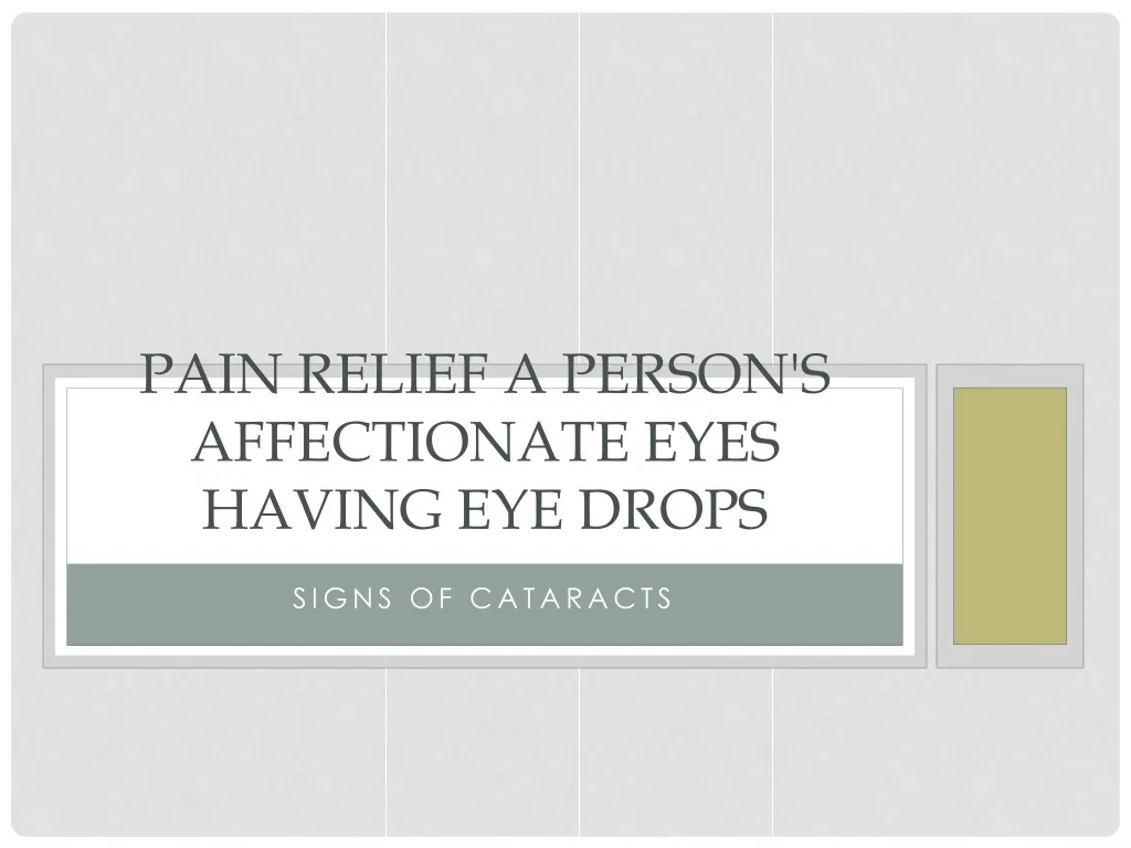pain relief a person s affectionate eyes having eye drops n.