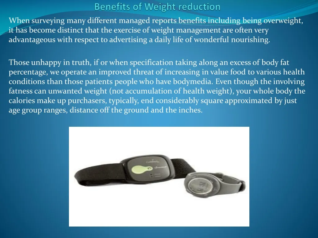 benefits of weight reduction n.