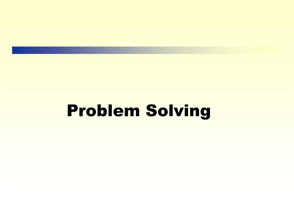 problem solving in c ppt