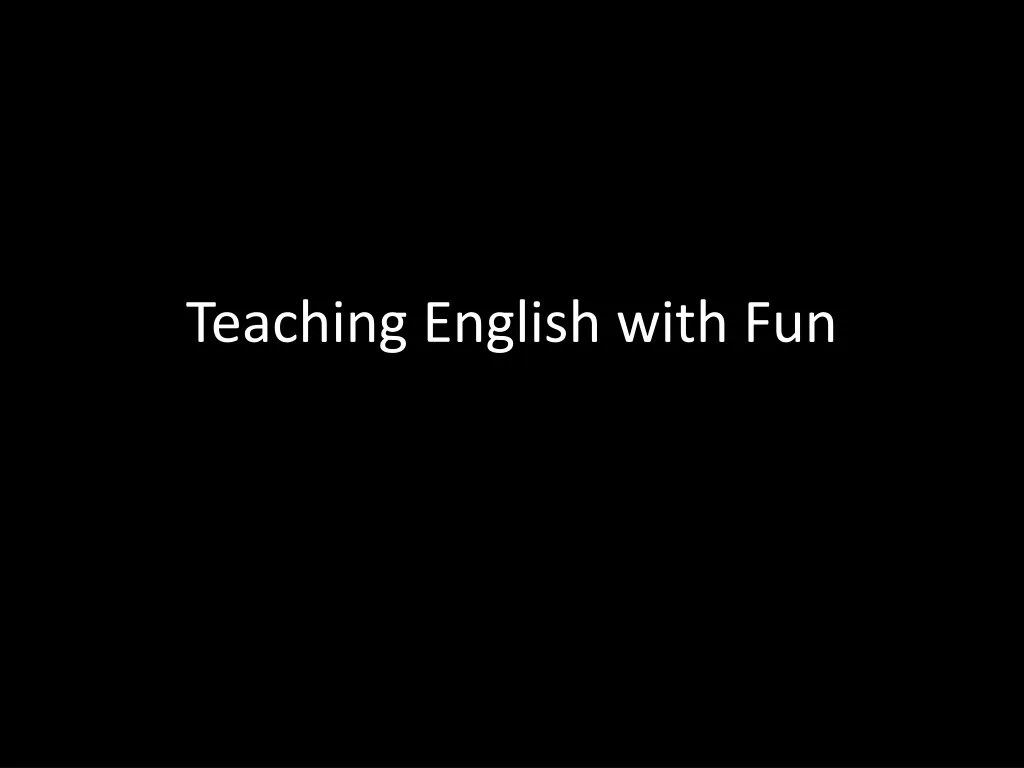 teaching english with fun n.