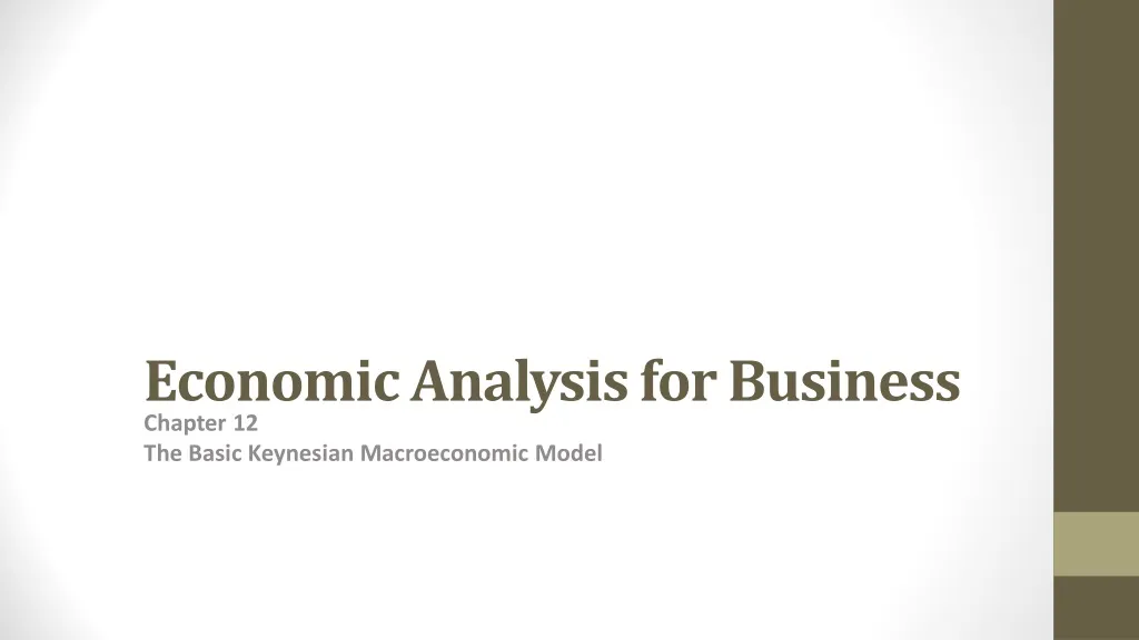 PPT - Economic Analysis For Business PowerPoint Presentation, Free ...