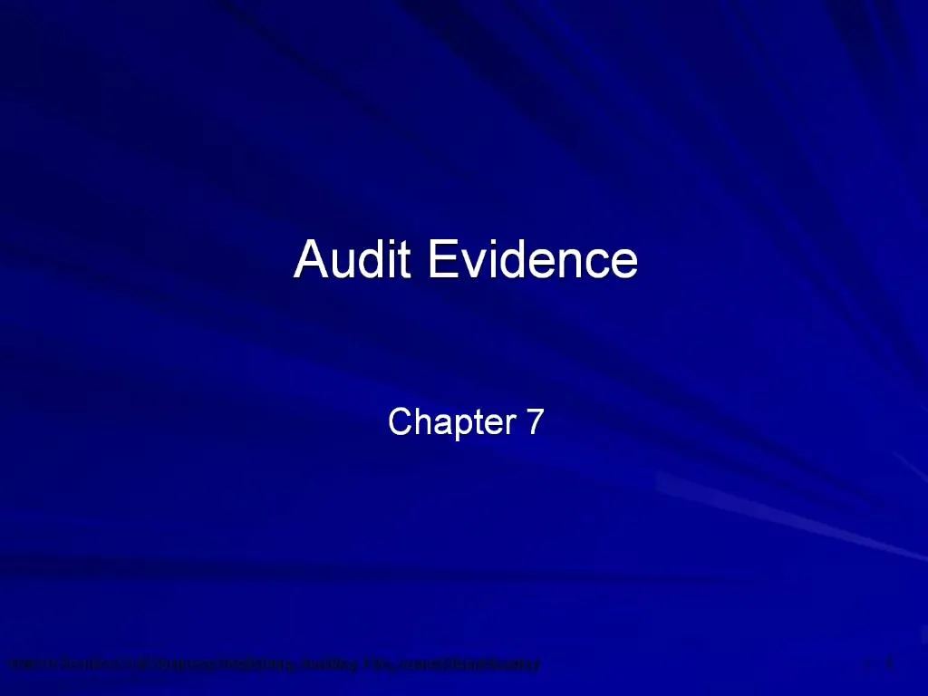 PPT - Audit Evidence PowerPoint Presentation, Free Download - ID:1073088