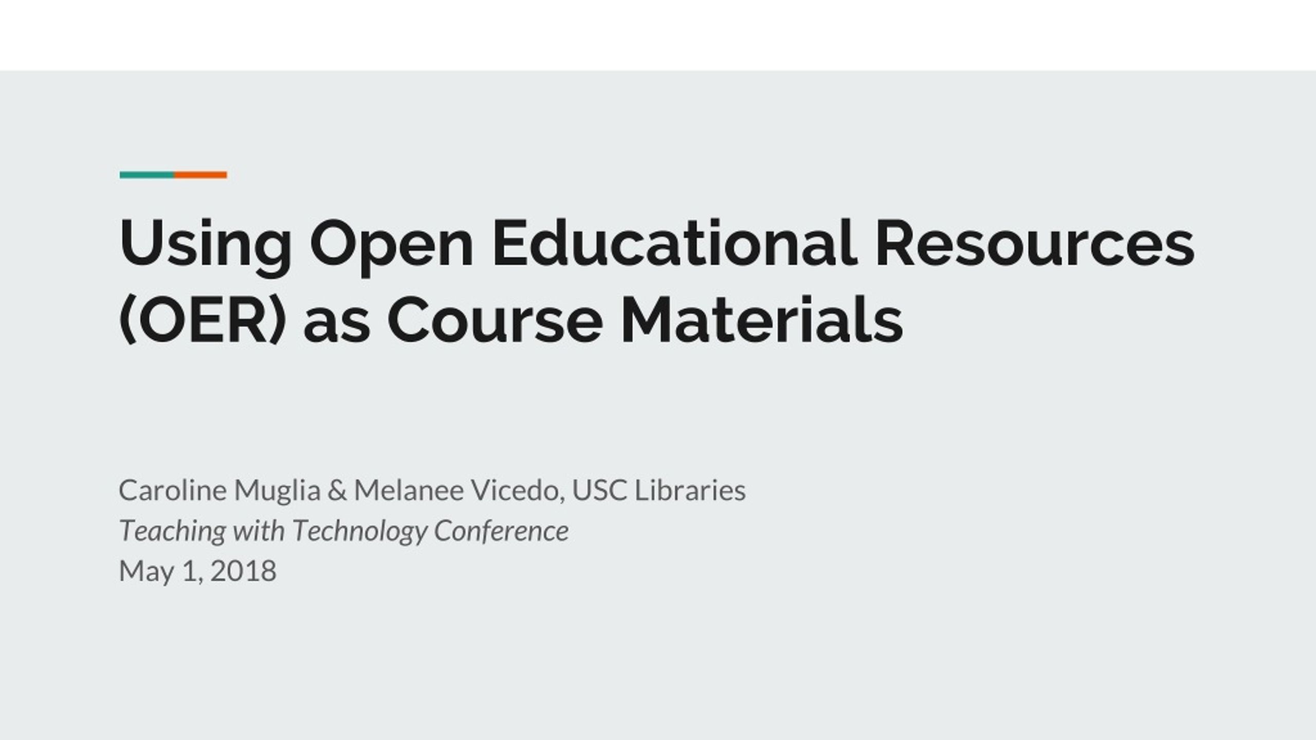ppt on open educational resources