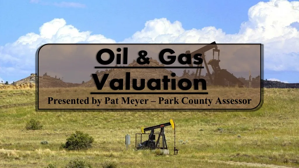 PPT Oil & Gas Valuation PowerPoint Presentation, free download ID