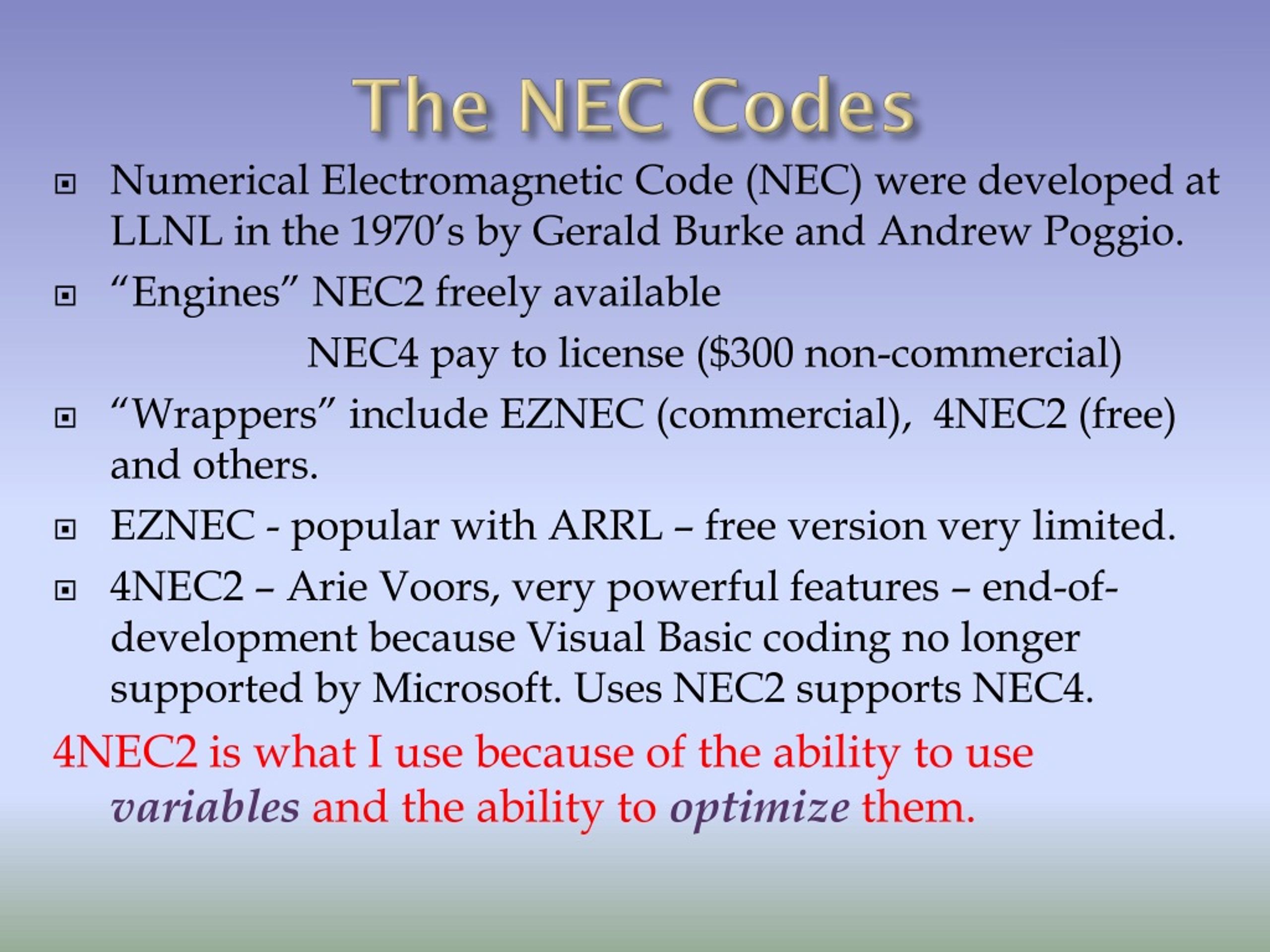 PPT Practical Antenna Modeling Using NEC Codes PowerPoint