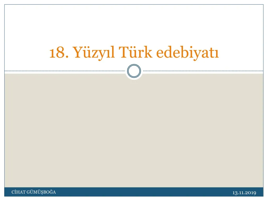 PPT - 18. YY Turk Edebiyati 5. Unite Ozeti Acikogretimedebiyat Com ...