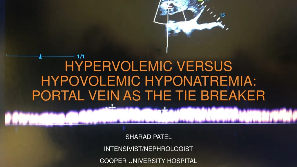 hypervolemic versus hypovolemic hyponatremia portal vein as the tie breaker n.