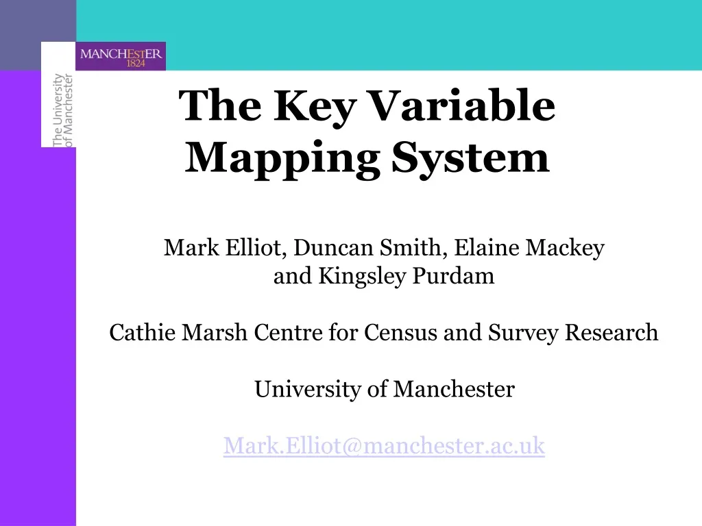 PPT The Key Variable Mapping System PowerPoint Presentation, free