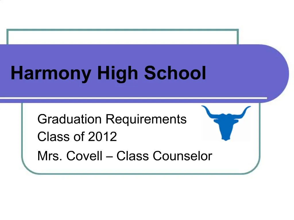 PPT Harmony High School PowerPoint Presentation, free download ID1082822