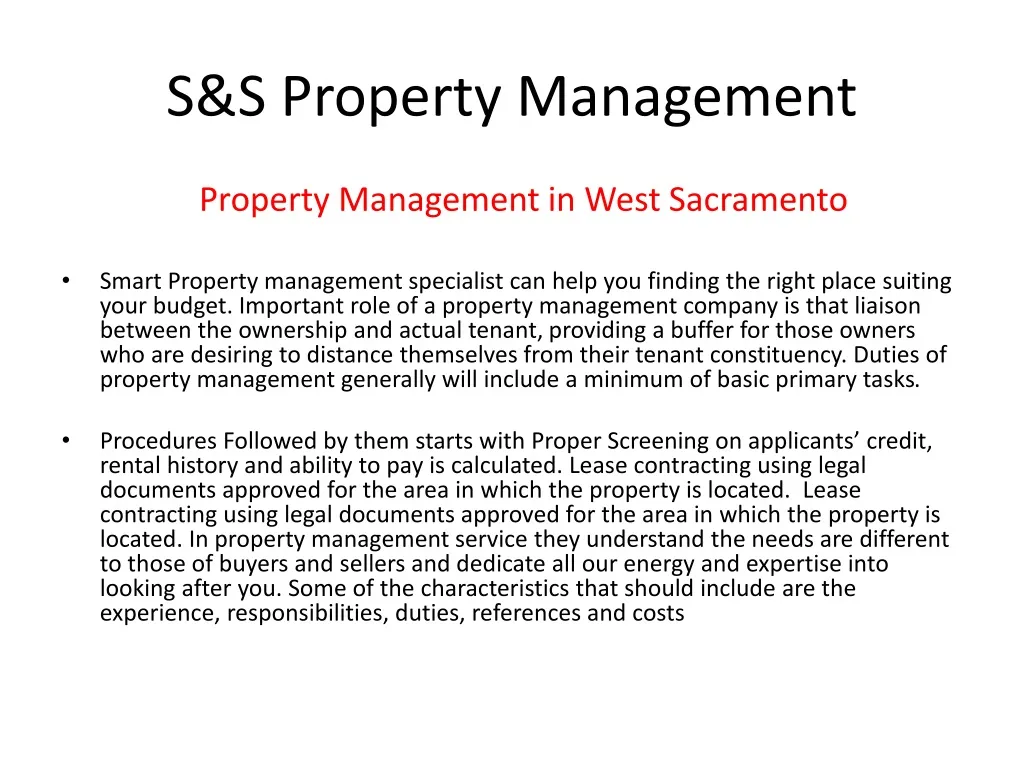 s s property management n.