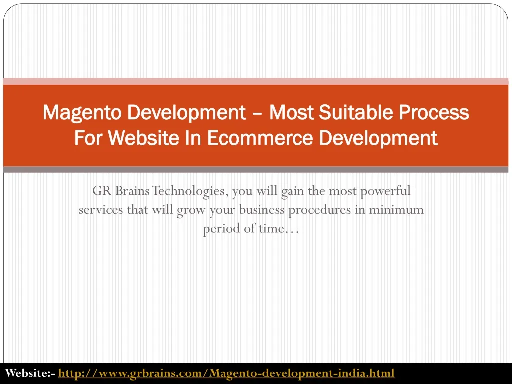 magento development most suitable process for website in ecommerce development n.