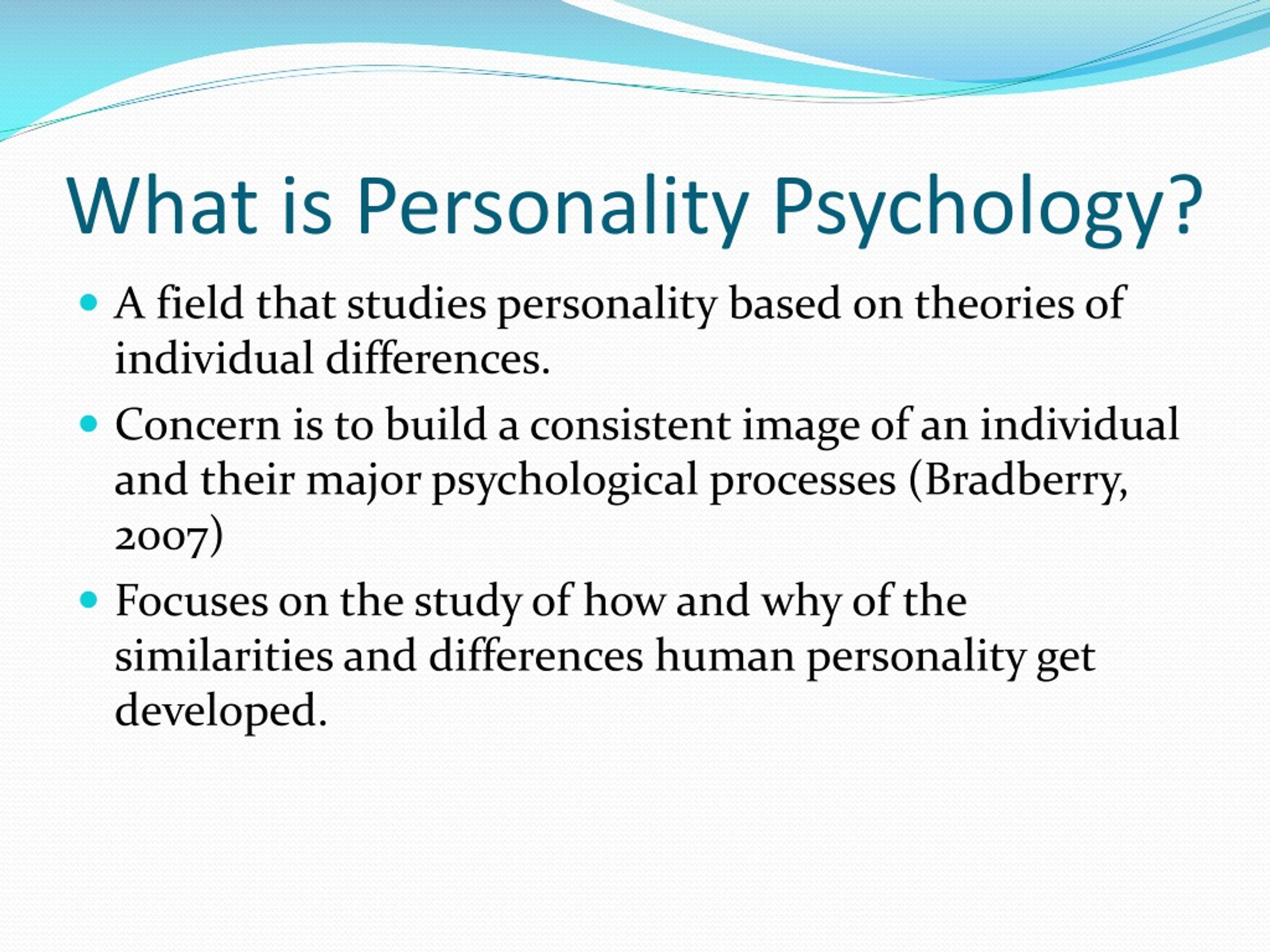 essays on personality psychology