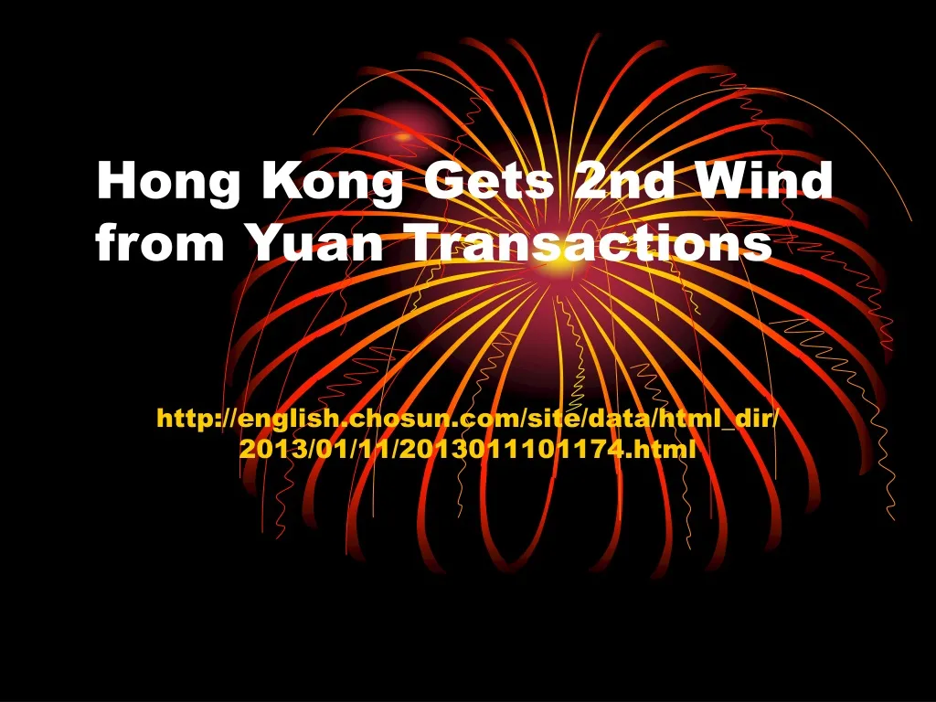 hong kong gets 2nd wind from yuan transactions n.