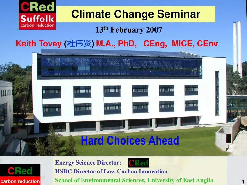 climate change seminar n.