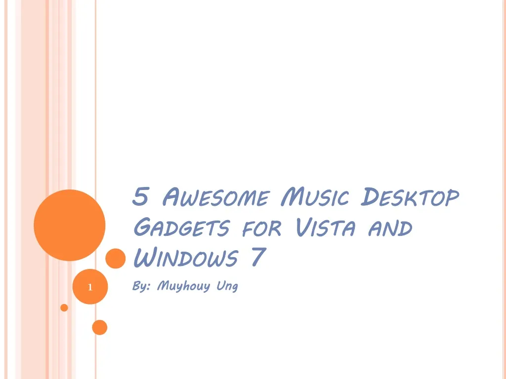 5 awesome music desktop gadgets for vista and windows 7 n.