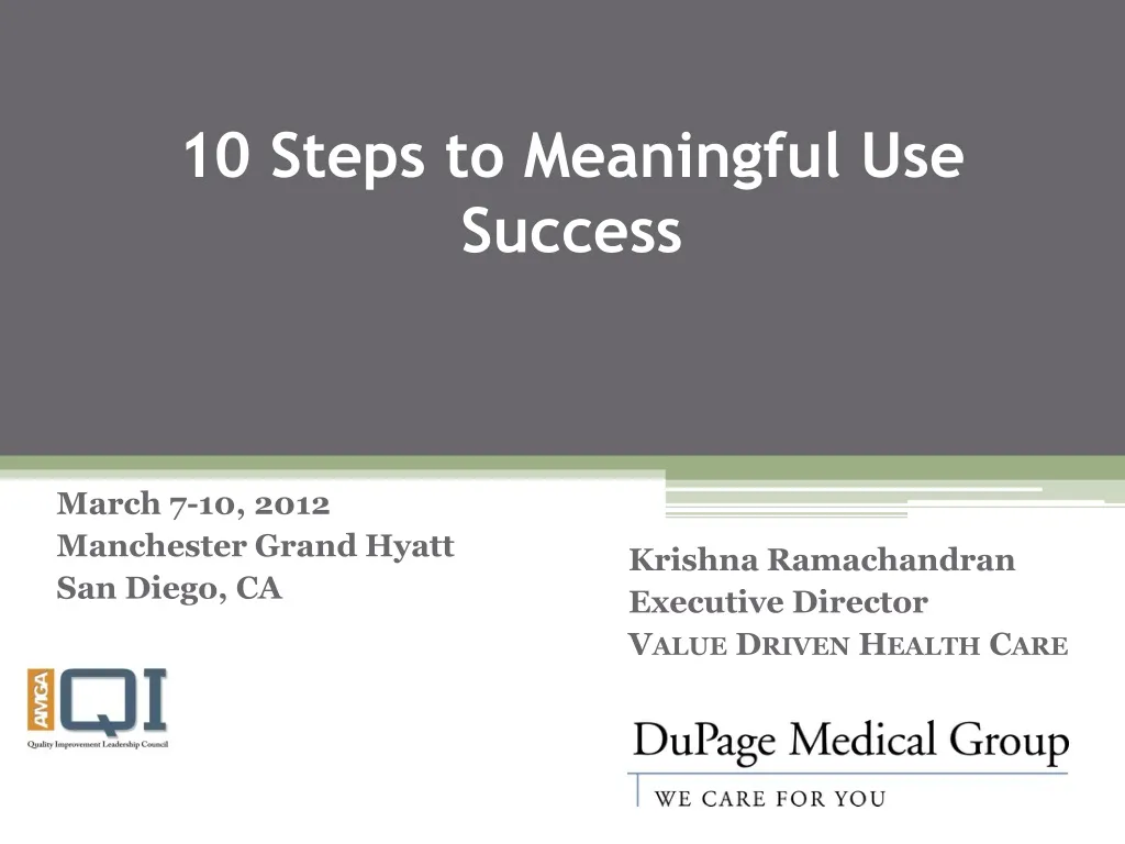 10 steps to meaningful use success n.