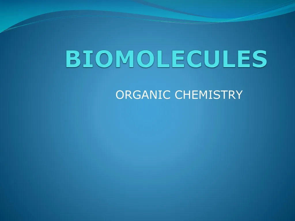 powerpoint presentation on biomolecules