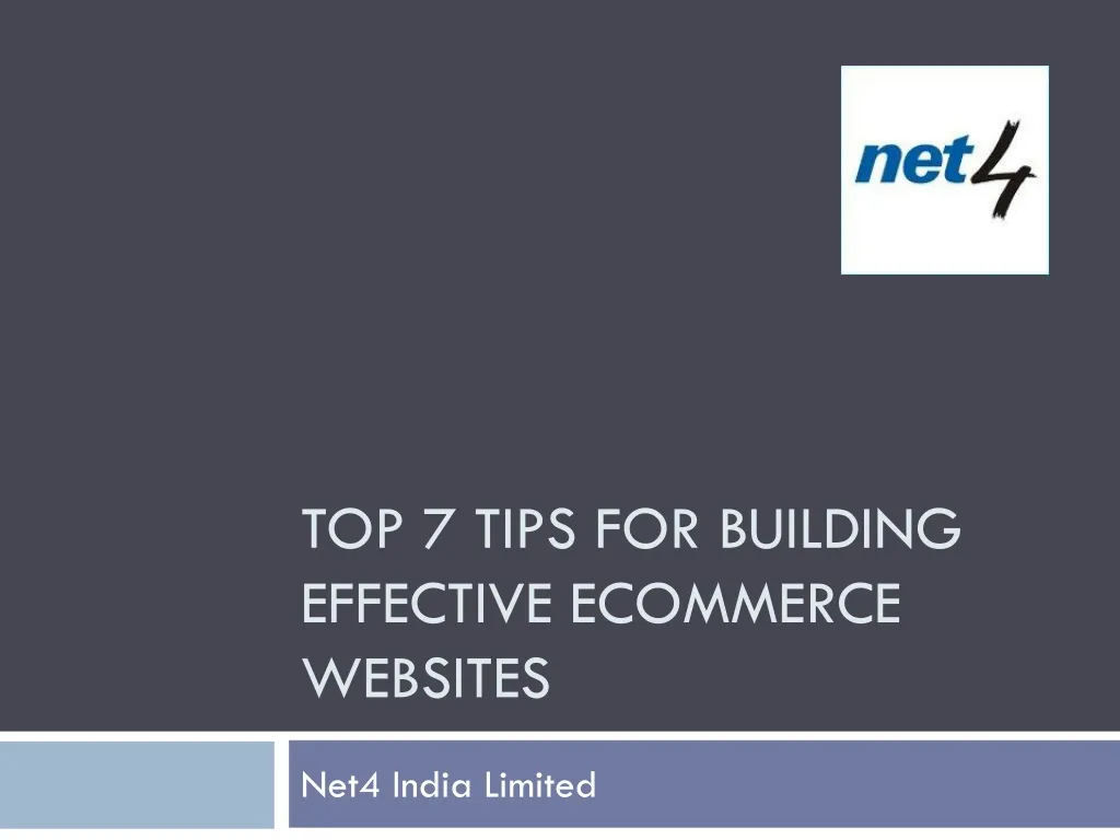 top 7 tips for building effective ecommerce websites n.