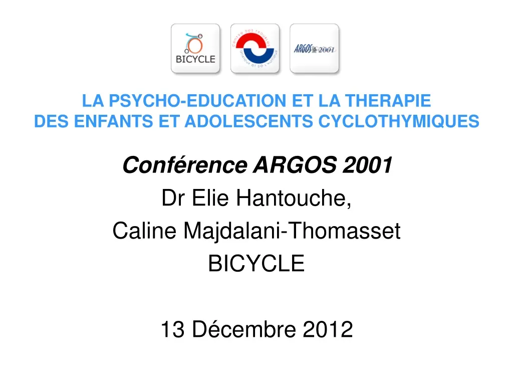 conf rence argos 2001 dr elie hantouche caline majdalani thomasset bicycle 13 d cembre 2012 n.