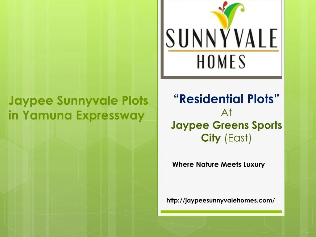 residential plots at jaypee greens sports city east n.