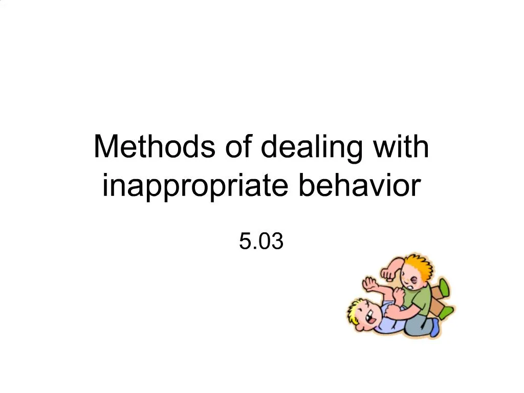 ppt-methods-of-dealing-with-inappropriate-behavior-powerpoint