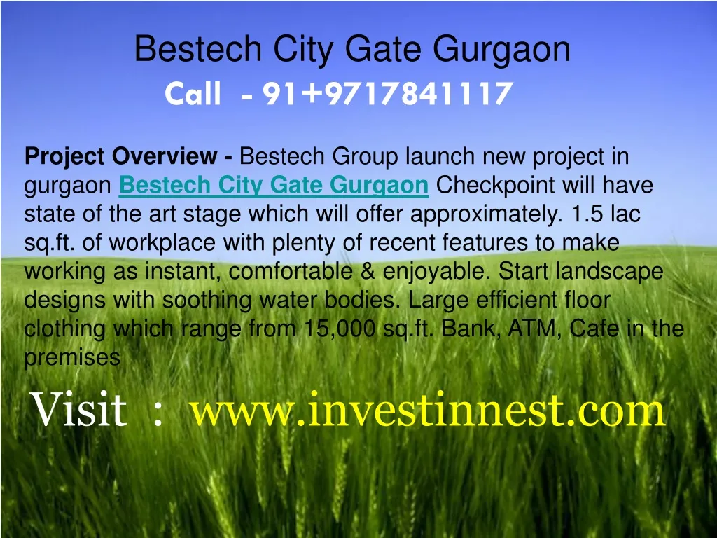 bestech city gate gurgaon project overview n.