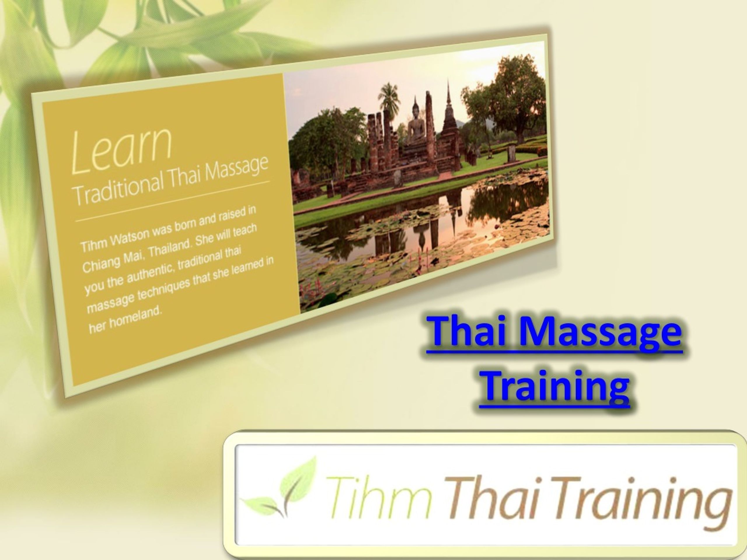 Ppt Thai Massage Training Powerpoint Presentation Free Download Id 1097842