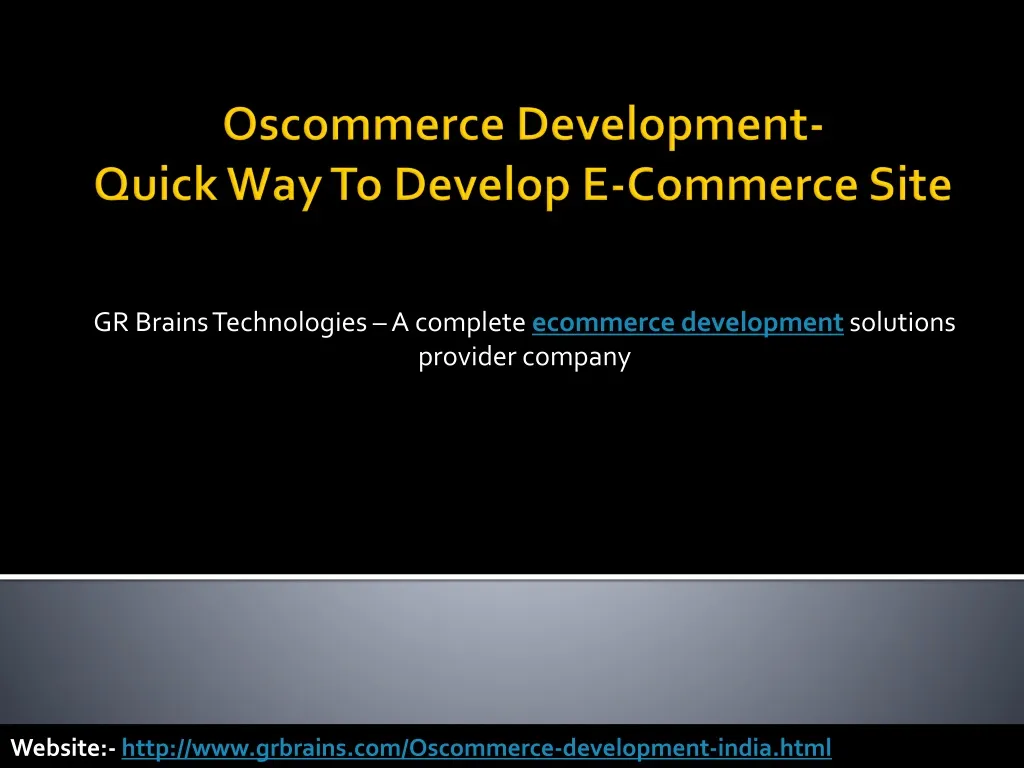 gr brains technologies a complete ecommerce development solutions provider company n.