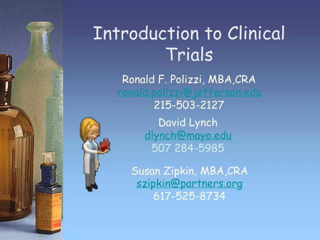 PPT - Introduction To Clinical Trials PowerPoint Presentation, Free ...