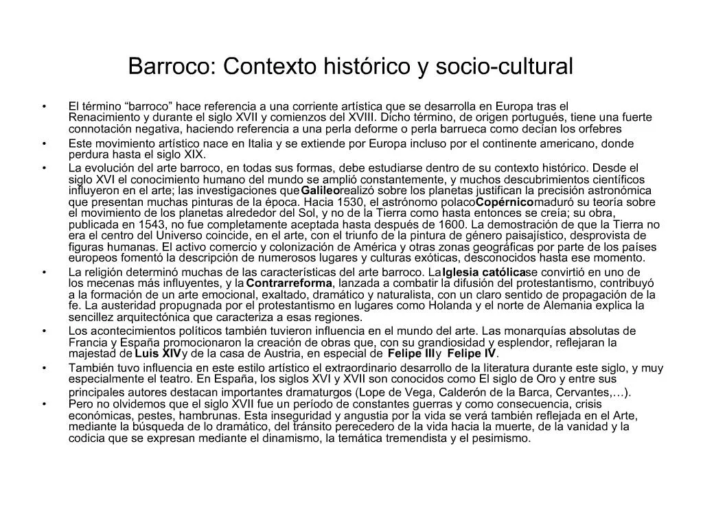 Ppt Barroco Contexto Hist Rico Y Socio Cultural Powerpoint Presentation Id