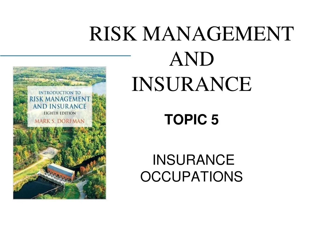 PPT - RISK MANAGEMENT AND INSURANCE PowerPoint Presentation, free