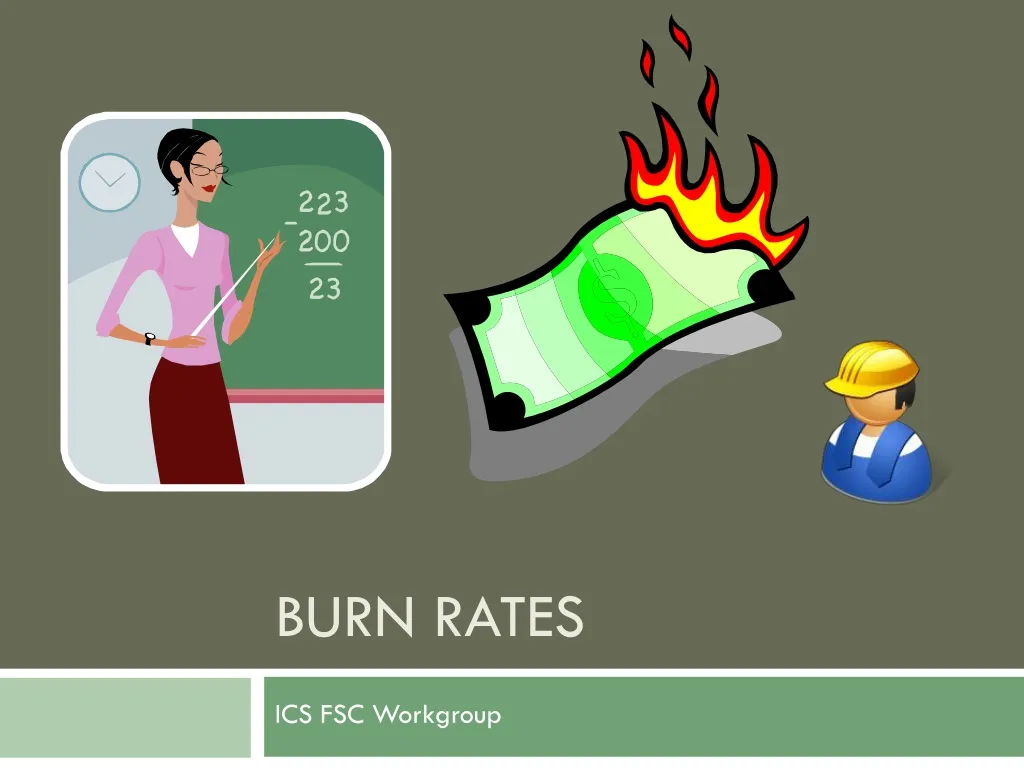 PPT BURN RATES PowerPoint Presentation Free Download ID