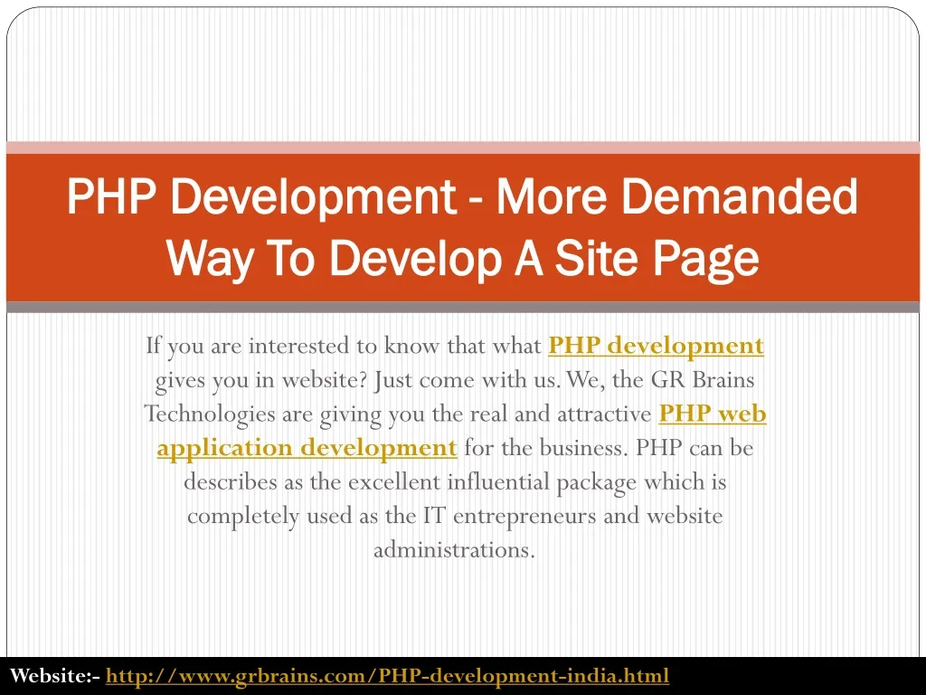 php development more demanded way to develop a site page n.
