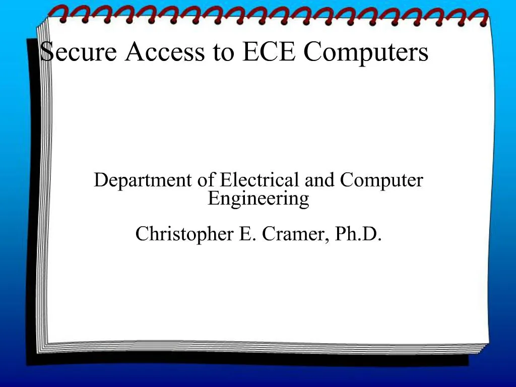 PPT - Secure Access to ECE Computers PowerPoint Presentation, free