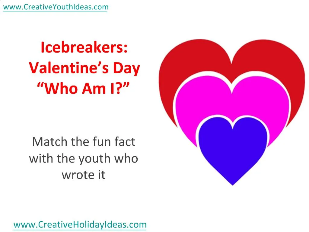 PPT Icebreakers Valentine’s Day “Who Am I?” PowerPoint Presentation