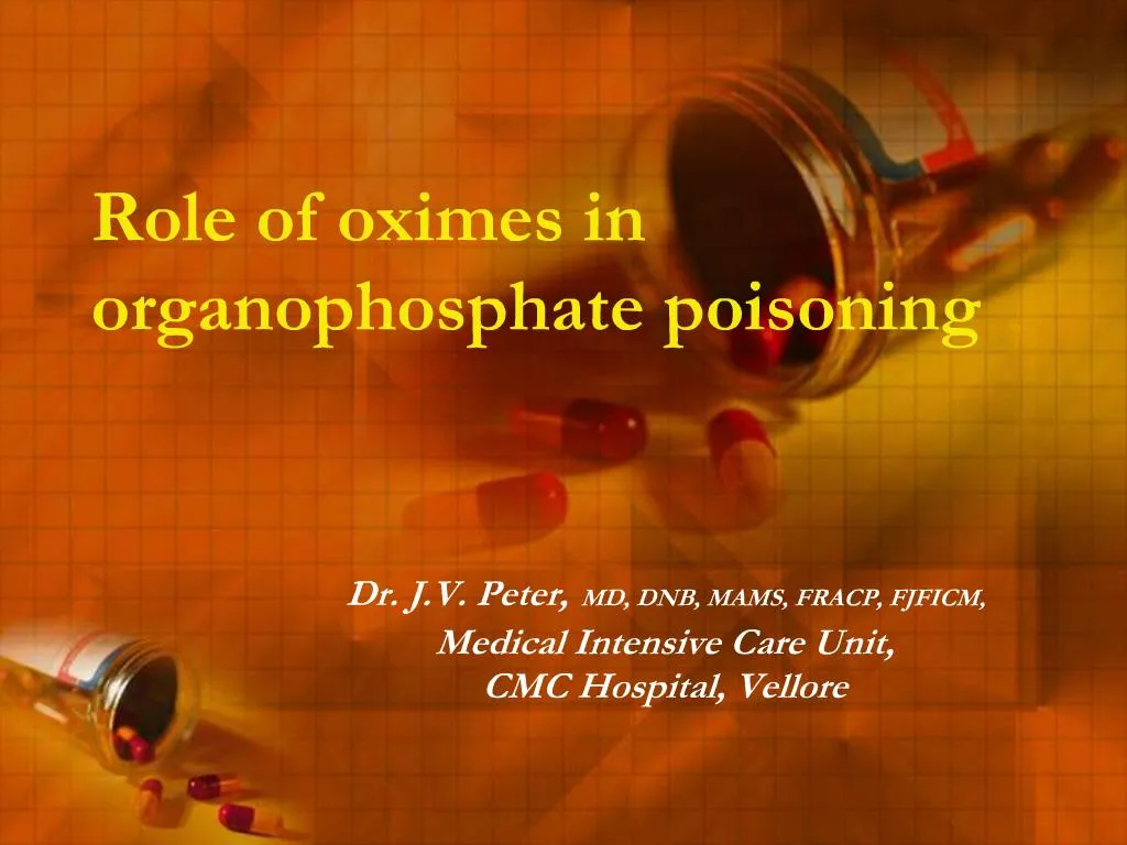 organophosphate poisoning ppt