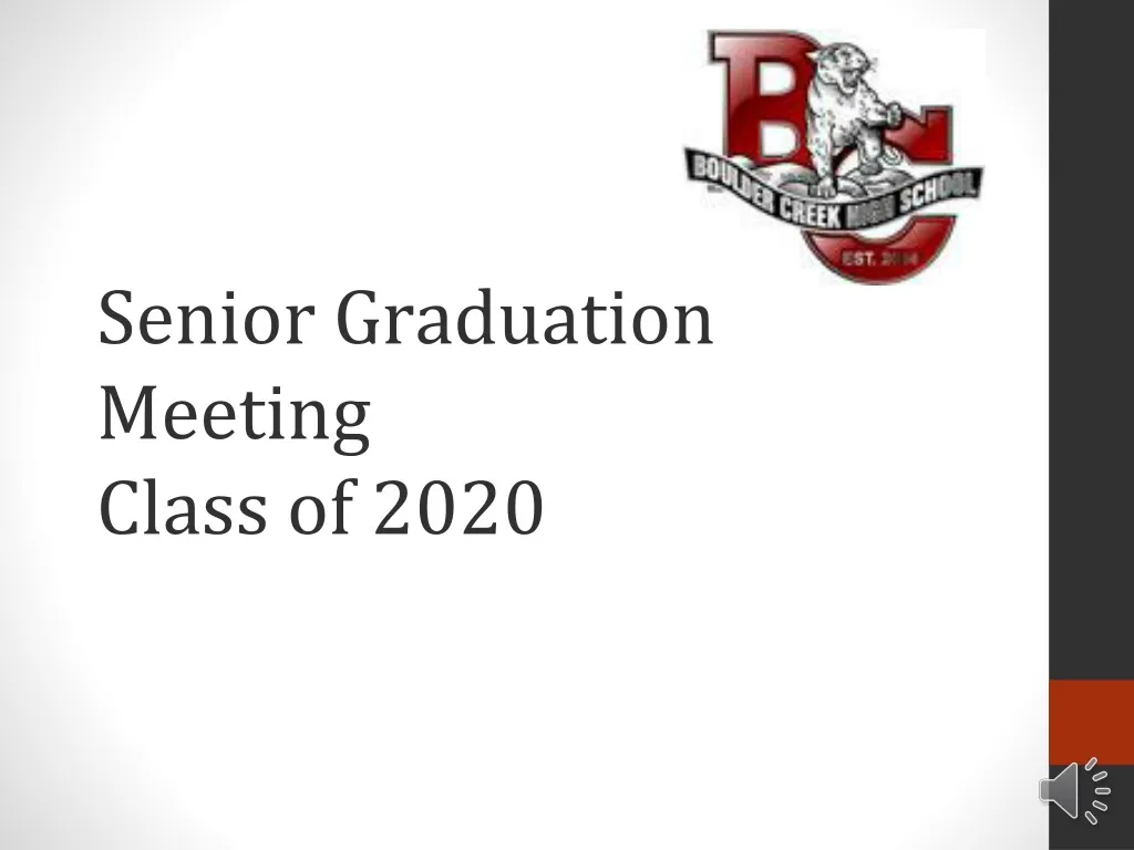 senior graduation meeting class of 2020 n.