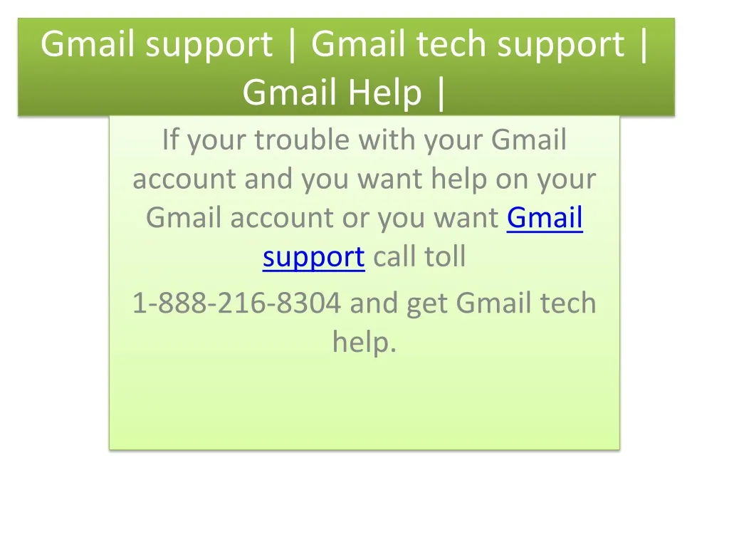 gmail support gmail tech support gmail help n.
