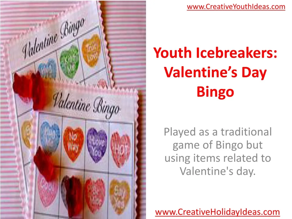 youth icebreakers valentine s day bingo n.