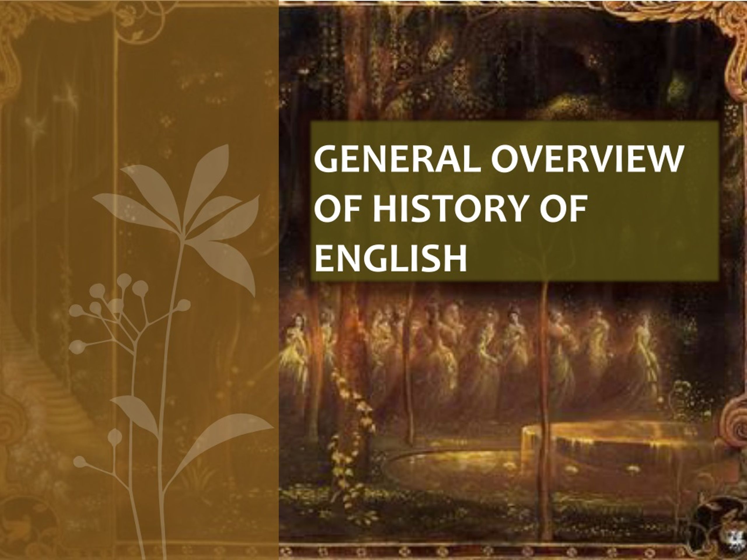 history of english presentation