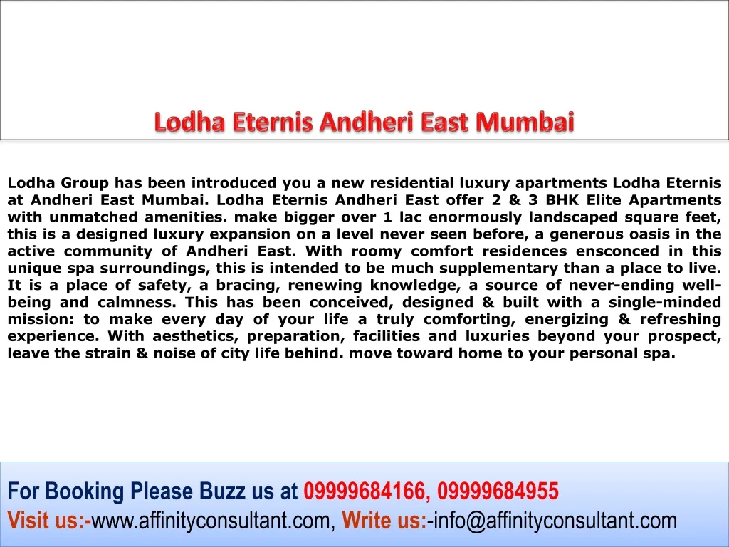 lodha eternis andheri east mumbai n.