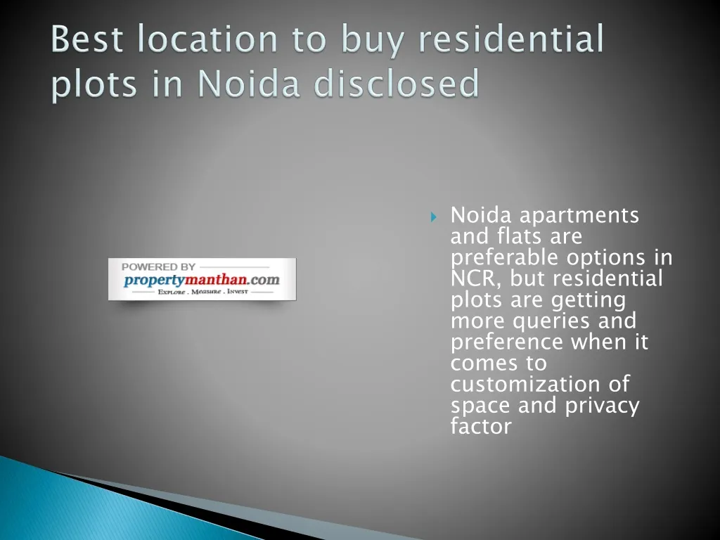 best location to buy residential plots in noida disclosed n.
