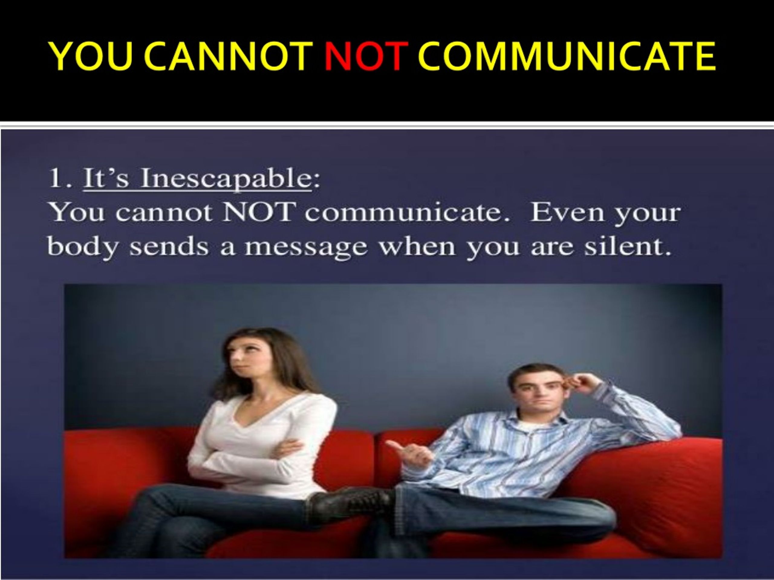 you cannot not communicate essay