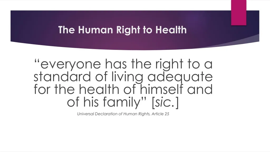 PPT - The Human Right To Health PowerPoint Presentation, Free Download ...