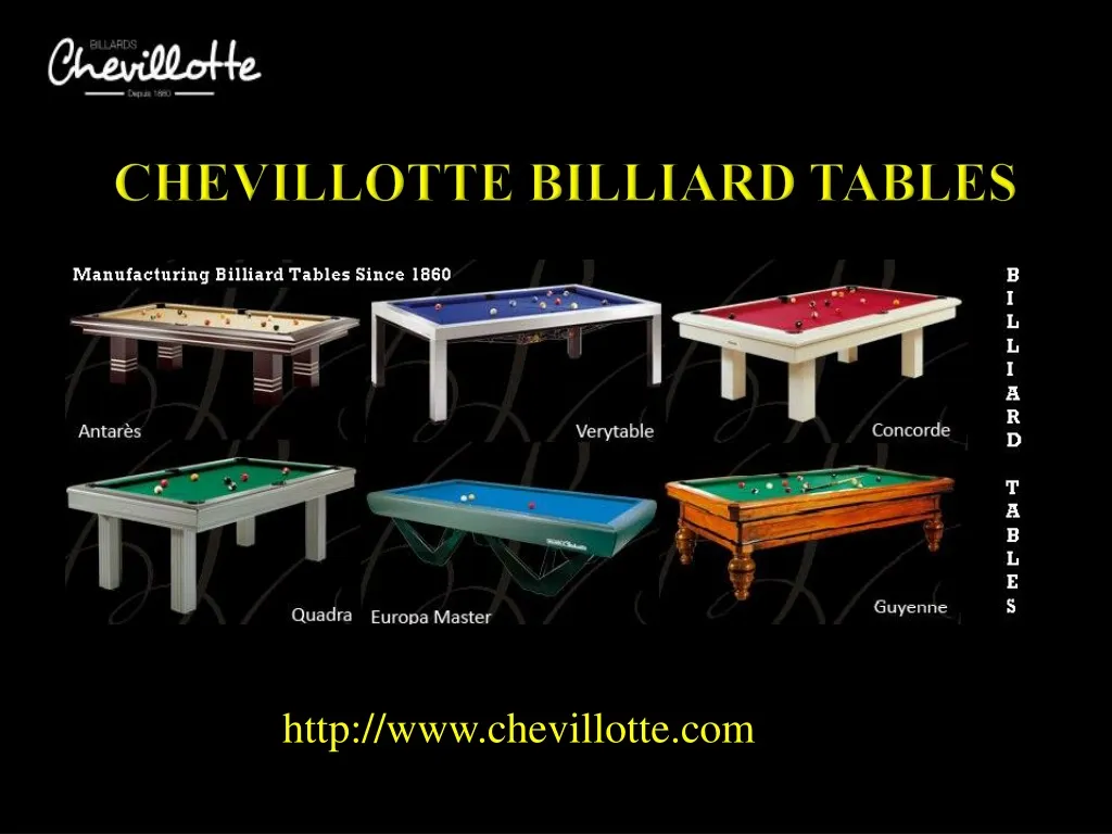 chevillotte billiard tables n.