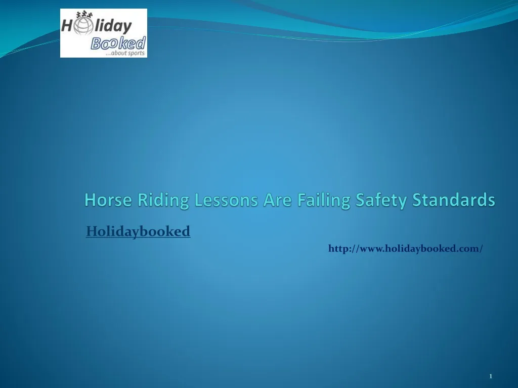 horse riding lessons are failing safety standards n.