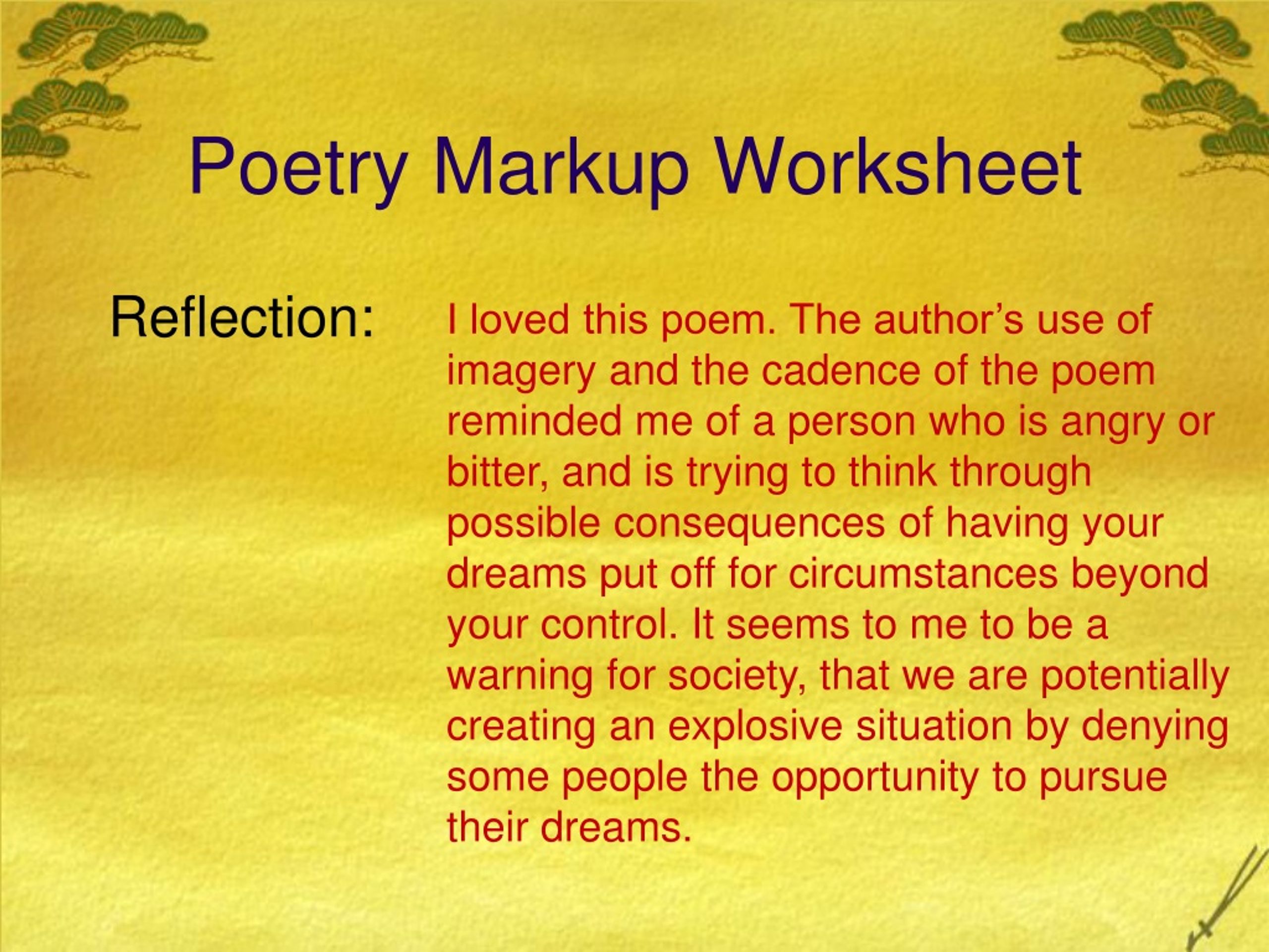 PPT - Poetry PowerPoint Presentation, free download - ID:1149346