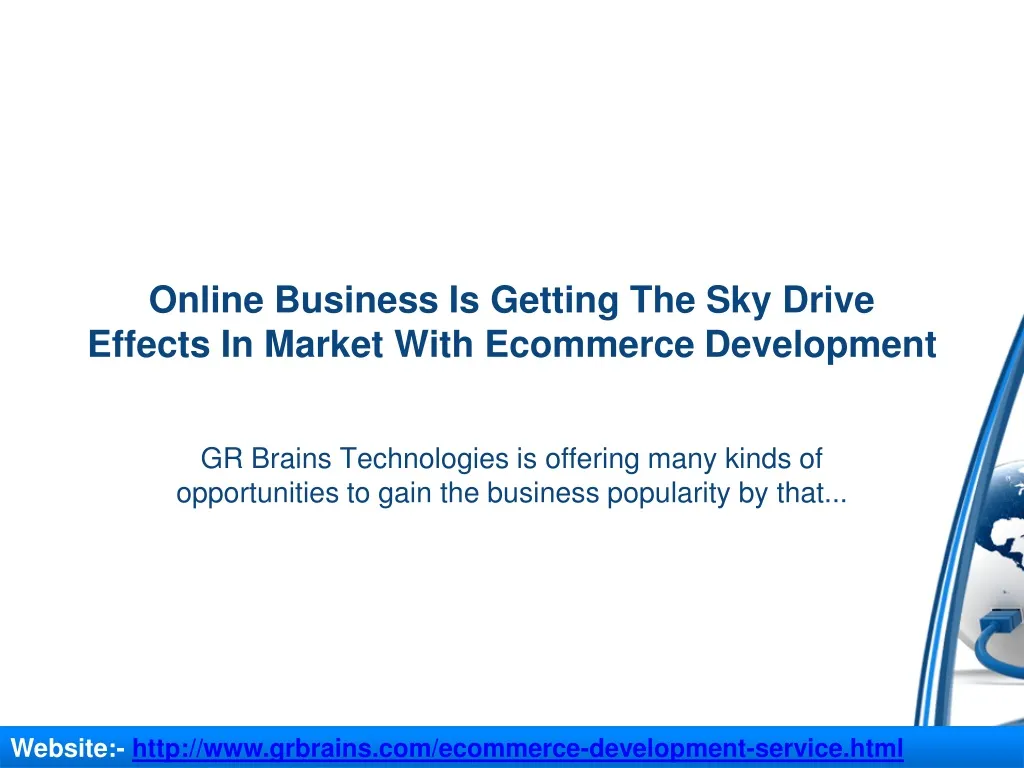 online business is getting the sky drive effects in market with ecommerce development n.
