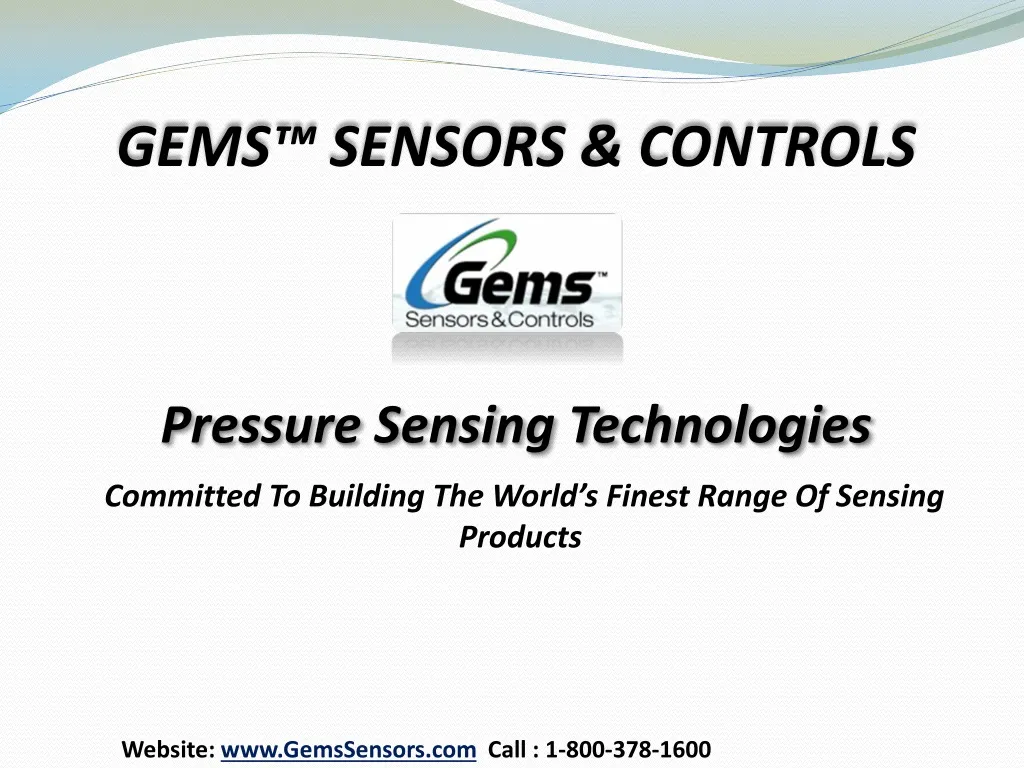 PPT - Gems™ Sensors & Controls - Pressure Sensors PowerPoint ...