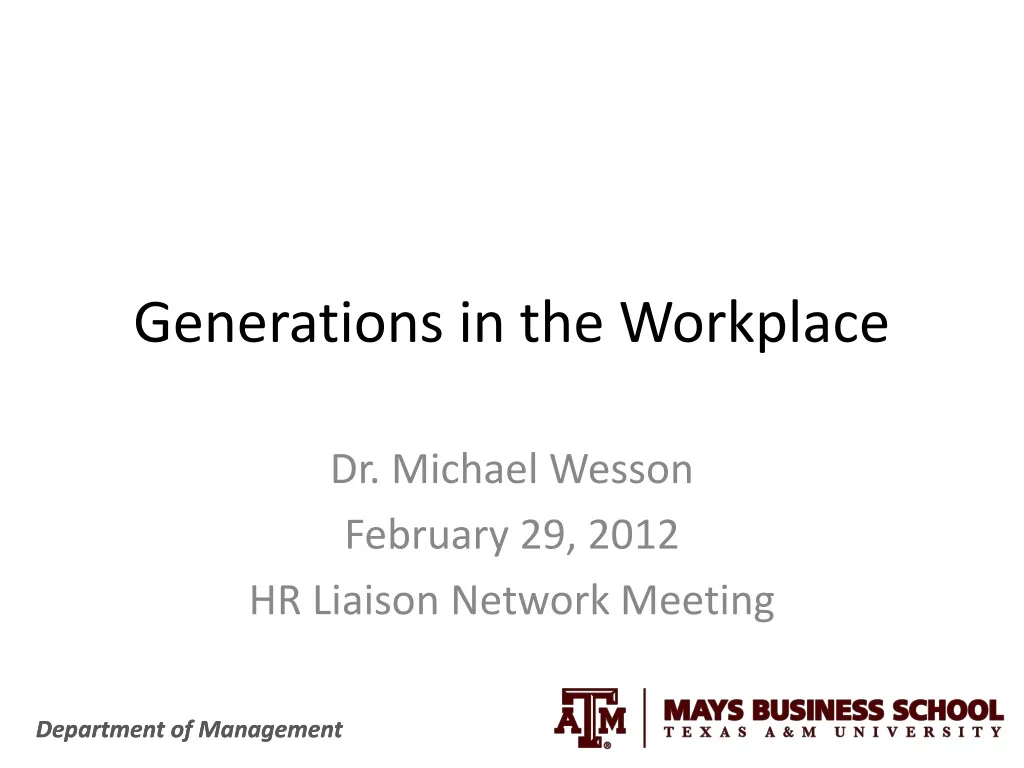 generations in the workplace n.